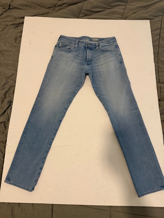 AG Adriano Goldschmied Men’s Jeans Size 32 Light Wash Denim 360 Stretch - Picture 2 of 3